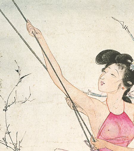 资中县-胡也佛的仕女画和最知名的金瓶梅秘戏图